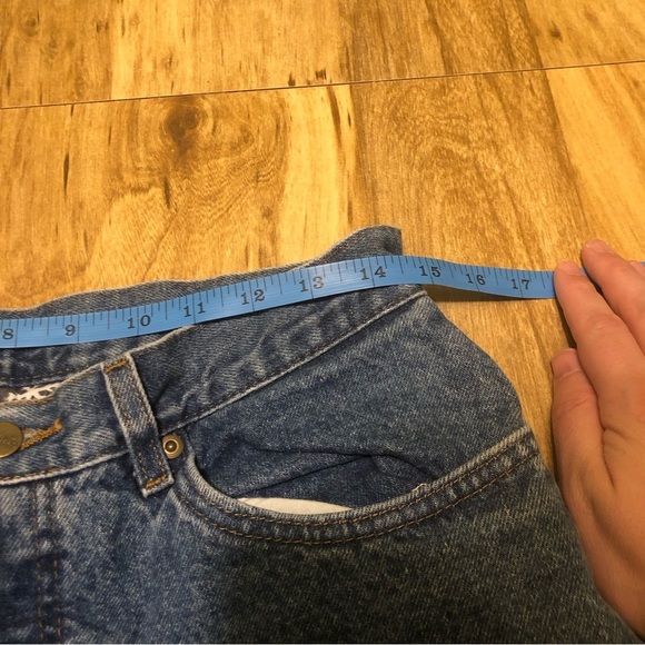 Vintage LL Bean Womens Size 14 Snowflake Flannel Lined Jeans Made In USA - Picture 7 of 11